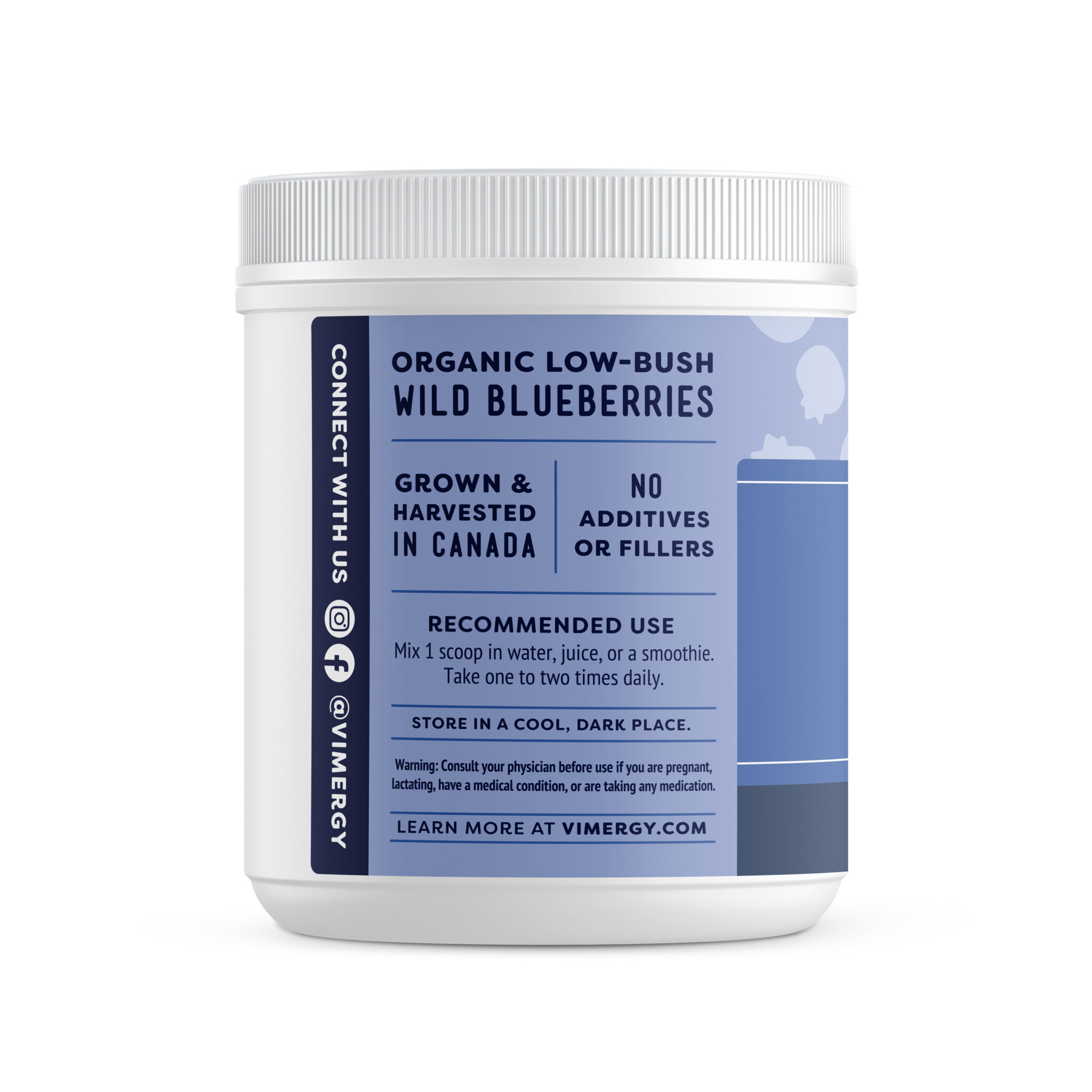 Vimergy Organic Wild Blueberry Powder Flower of Life
