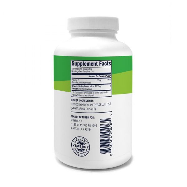 Vimergy Barleygrass Juice 240 capsules Flower of Life