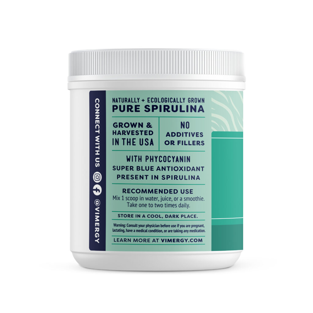 Vimergy Spirulina Powder Flower Of Life