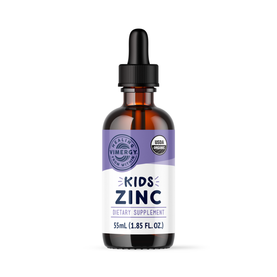 Vimergy kids organic liquid zinc 60ml flower of life