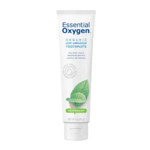 Essential Oxygen Organic Low Abrasion Toothpaste - Peppermint 4oz